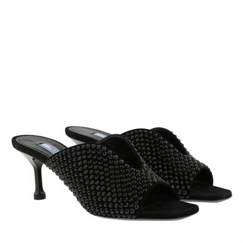 prada mules with crystals|prada mules sale.